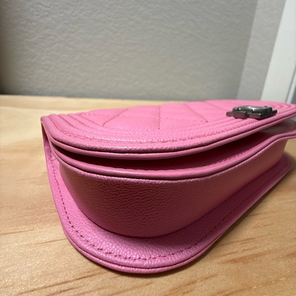 Chanel Boy Pink Quilted Crossbody Bag - Picture 3 of 15
